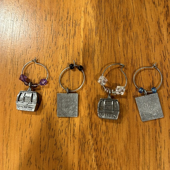 Sterling vineyards wine glass charms. Each one is embellished with different - Picture 6 of 6